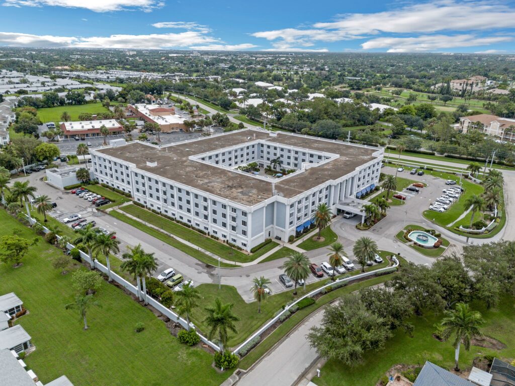 Aerial view of community